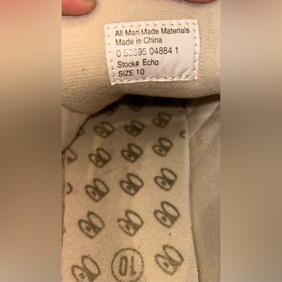 Brunswick Echo Women’s Bowling Shoes Size 10 beige & cream faux leather lace up - Picture 7 of 7